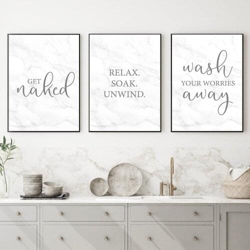 Nordic Quote Get Naked Abstract Wall Art Canvas Painting Nordic Posters and Prints Wall Pictures for Living Room Decor