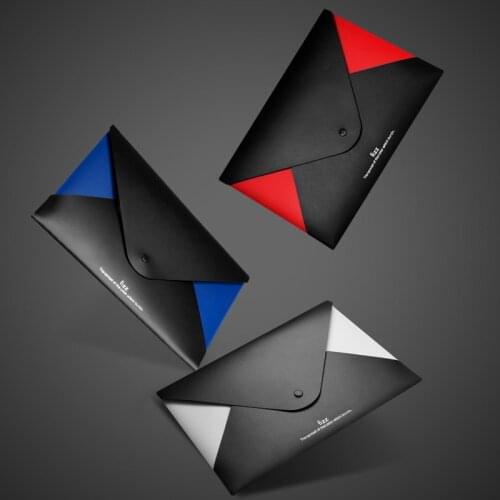 Fizz Document Bag Waterproof A4 File Pouch 6 Colors plastic paper data bag Bill Folder Holder Organizer