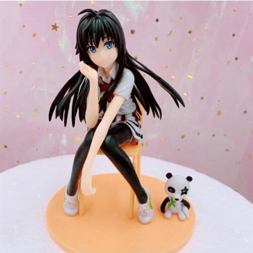 Car Decoration 14.5 Cm Yukinoshita Yukino Anime Action Figure Toys My Teen Romantic Comedy PVC Toy New Collection Figures Toys