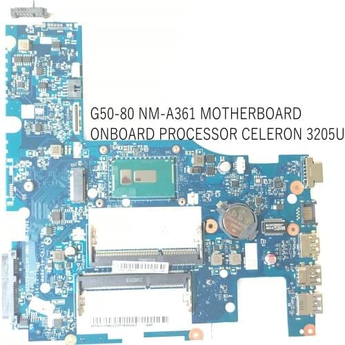 STOCK ACLU3/ALCU4 UMA NM-A362 FOR LENOVO G50-80 LAPTOP MOTHEBOARD CPU CELERON 3205U