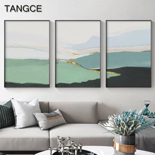 Japanese Korean Canvas Posters Abstract Landscape Paintings Vintage Room Decor Modern Prints Contemporary Art Tropical Wall Art