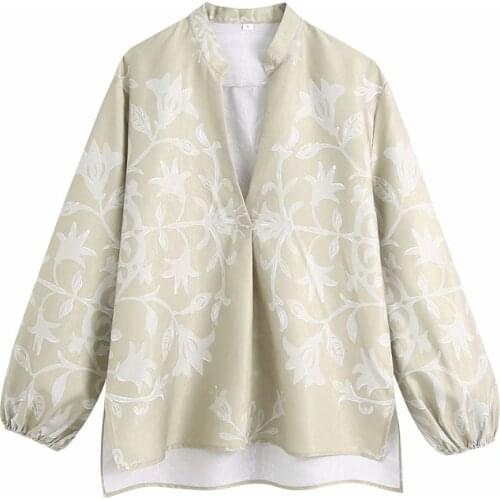 PUWD Elegant Women Khaki V-Neck Long Sleeves Loose Coat Fad Spring-Autumn Vogue Ladies Casual Loose Jacket Female Casual Coat