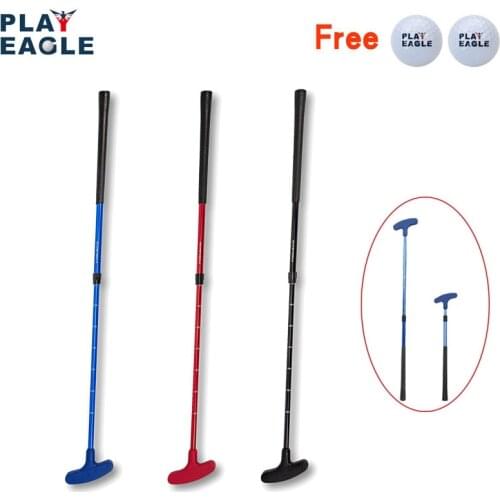 1pcs Kids Junior Golf Putter Club Children Double Side Mini Rubber Head Putter Retractable Height Kids Adults Golf Putter