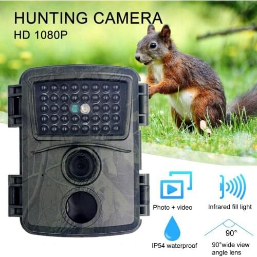 12MP Trail Camera 1080P HD Hunting Cam PIR IR Night Vision IP54 Waterproof Field Hunting Camera Wild Animals Outdoor Camera
