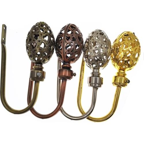 2pcs/set Hollow Ball Curtain Buckle Tieback Holder Bedroom Living Room Curtain Decoration Accessories Holdback Curtain Hook