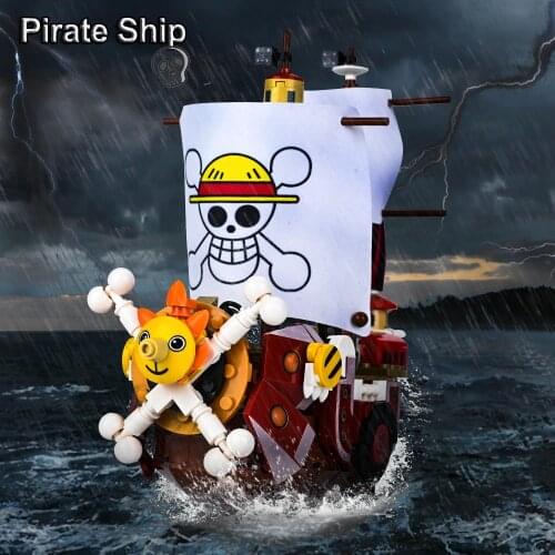 432Pcs IDEAS Thousand Sunny Pirate Ship Building Blocks Boat Bricks Set Ships Model Toys For Children Christmas DIY Kids Gifts