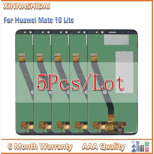 5pcs/Lot For HUAWEI Mate 10 Lite Nova 2i LCD Display Touch Screen For HUAWEI Nova 2i RNE-L21 5.9" Display