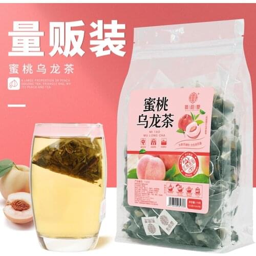 [50 bags] Peach White Peach Oolong Tea Bag Scented Tea Combination Health Flower Nectar Fruit Tea Tea Tea Bag china tea