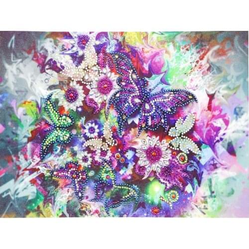 5D DIY diamond painting animal square diamond embroidery cross stitch butterfly rhinestone full mosaic home decoration gift