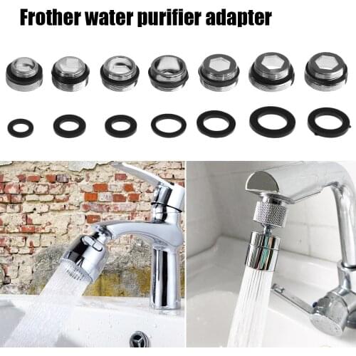 Metal Outside Inside Thread Water Saving Adaptor 16-28mm to 22mm Tap Aerator Connector for Home Kitchen Faucet with Gasket