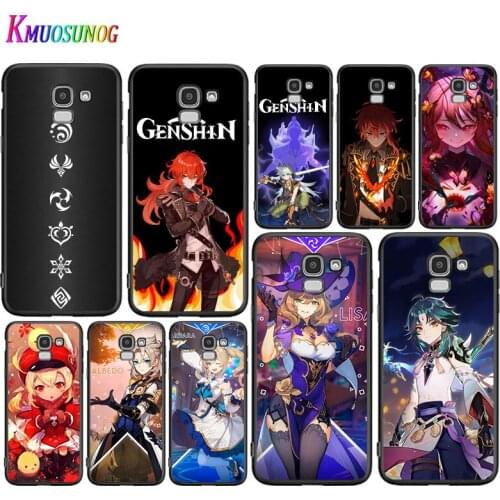 Anime Genshin darbe Cover for Samsung Galaxy J8 J7 Duo J6 J5 Prime J4 Plus J3 J2 Core 2018 2017 2016 Black Soft Phone Case