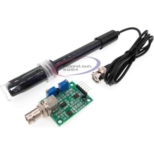 Liquid PH Value Detection detect Sensor Module Monitoring Control For Arduino BNC Electrode Probe