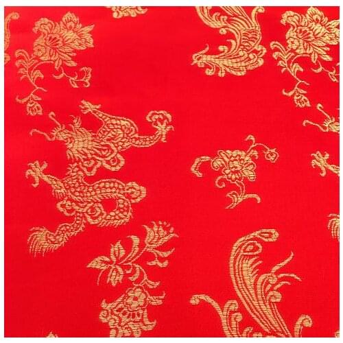 90cm*100cm Baby clothes costume dress festive kimono fabrics cosplay clothing cheongsam brocade fabrics Dragon Phoenix