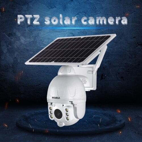 INQMEGA PTZ Solar Camera 4G/WiFi Camera Wireless Network Outdoor Security Protection Video Surveillance Smart CCTV Waterproof