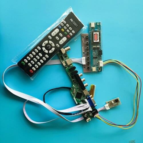 Kit For LM171WX3-TLC2/TLA1/TLB1/TLA3/TLC1/TLD2 TV Controller Board VGA HDMI 1440x900 Panel AV LVDS USB Screen 2 Lamps Display