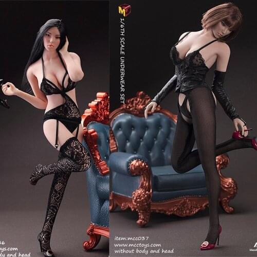MCC036 MCC037 1/6 Lace Hollow Underwear Lingerie Clothes For 12'' Large Middle Bust Action Figure Dolls In Stock