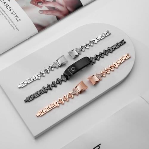 Metal Strap for Honor Band 5 Wristband Steel Bracelet Honor Band 4 Accessories Stainless Watchband for Woman