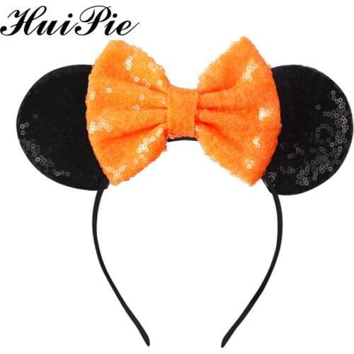 Mouse Halloween 2020 Hair Bow Baby Metal Headband For Girl Kids Summer Hair Accessories Christmas Hairband For Women