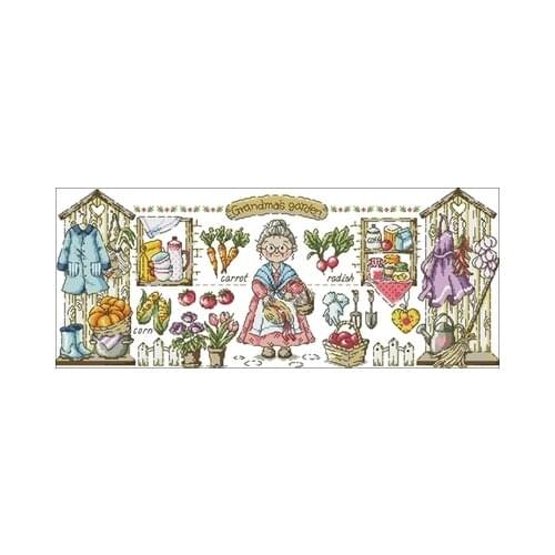 1180117 Grandmas Garden Needlework,For Embroidery,DIY 14CT Unprinted Arts Cross stitch kits Set Cross-Stitching Home Decor