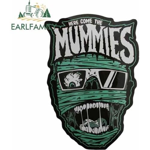 EARLFAMILY 13cm x 9.1cm for Here Come The Mummies Car Truck Decal Fashion Fine Car Accessories Anime Graffiti Stickers Decor