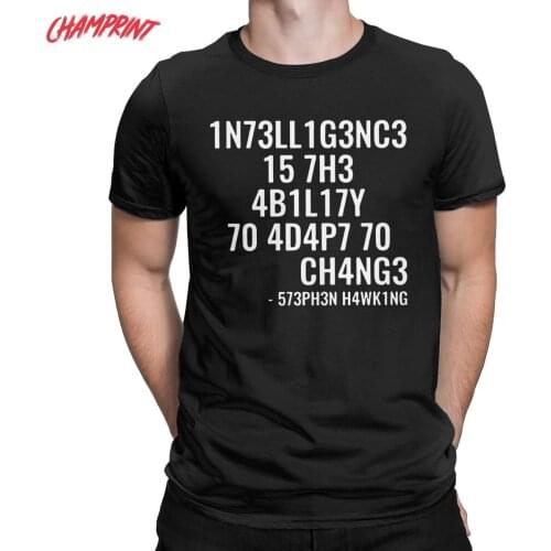 Novelty Physics Coder T-Shirts for Men Pure Cotton T Shirt IT Computer Program Hacker CPU Short Sleeve Tee Shirt Plus Size Tops