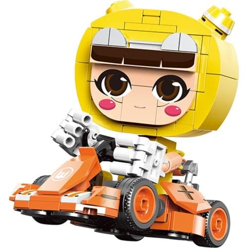 New Xingbao 61003 Kart Racing Series 311pcs Speed Drift Car Set With DIZNI Dolls Building Blocks MOC Bricks Mini Car Model Kits