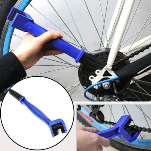 Chain Cleaner Long Bristle Sturdy Metal Non-Scratch Chain Cleaning Tool for Mountain Bike
