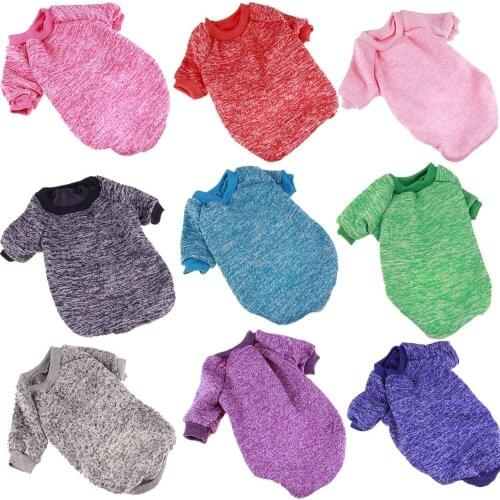 Puppy Clothes Dog Classic Knitwear Fleece Sweater Soft Warm Pup Dogs Shirt for Small Dog Chihuahua Yorkshire Terrier Poodle
