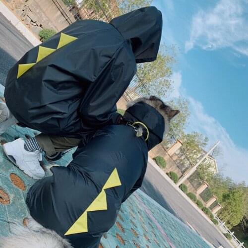 Pop It Clothes Raincoat For Dogs Parent Child Portable Tailoring Lightweight Waterproof Raincoat Dinosaur Teddy French Bulldog