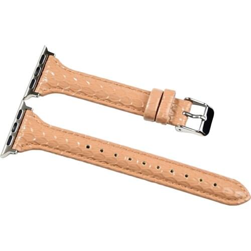 Serpentine Leather for Apple Watch Slim Bands 38MM 40mm 42MM 44mm for iWatch Womens Strap Classic Wristband Series 6 5 4 3 2 1