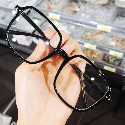 Retro Computer Spectacles Clear Glasses Frame Women Men Transparent Lens Myopia Optical Eyeglasses Oversized Square Frames