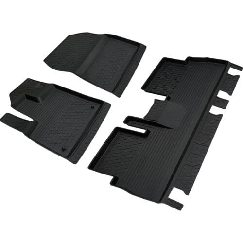 Peugeot Rifter Refref 4D Pool Designed Rubber Car Floor Mat 2019 and Present Black