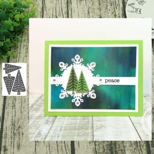 Christmas fir METAL CUTTING DIES Stencil Scrapbooking Photo Album Card Paper Embossing Craft DIY