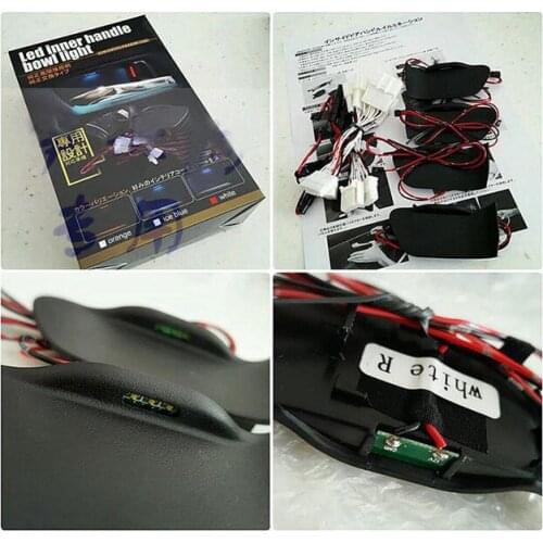 Interior door handle Blue LED decorative lights For Toyota PRIUS 50 series