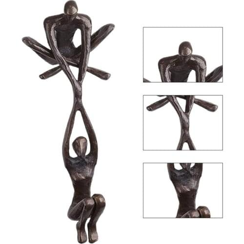 Resin Art Statue Man Lifting Woman Couple Figurine Home Desktop Decor Dancing Lover Sculpture Ornament Bedroom Study Crafts