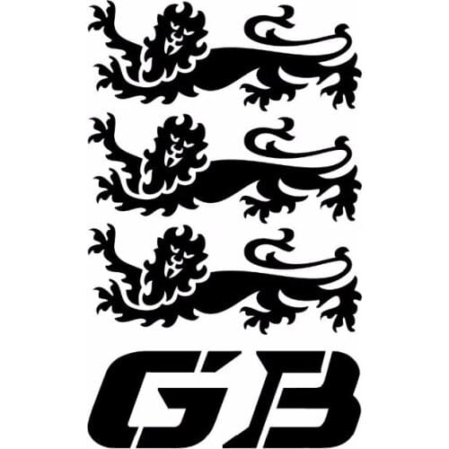 GS Motorcycle Reflective Decal "GB Lions"