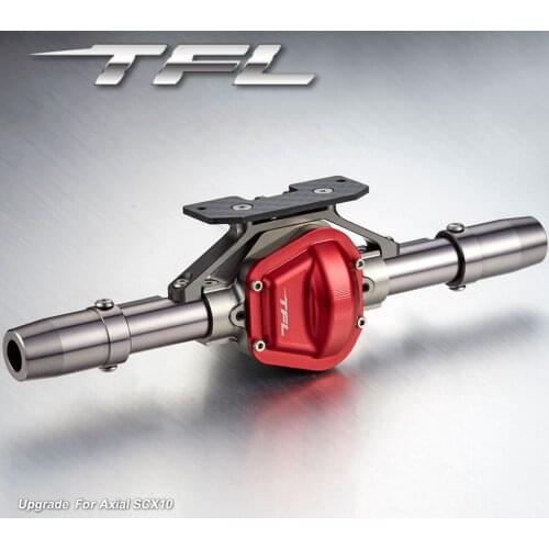 TFL RC Car accessories 1/10 SCX10 Crawler Alloy Rear Axle Housing W/O Gear Bearing Shaft TH01750-SMT6