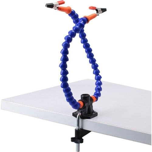 Helping Hands Soldering Station Table Clamp Soldering Station PCB Holder With 2 Flexible Arms for RC Models Soldering RC Parts