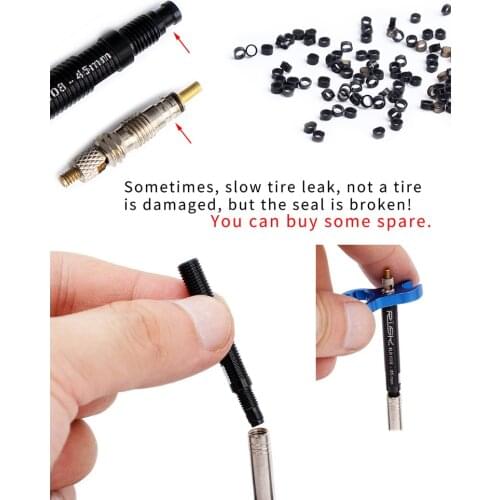 2pcs Bike Valve Extender Cap Core Adapter Removable French Presta Valve for RISK Outdoor Cycle Biking Entertainment