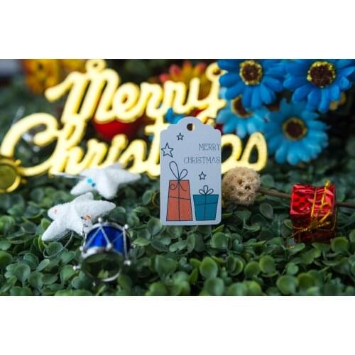 200 pcs 3.5x6.2cm paper label personalized tag Holiday trademark New years gifts Label candy favor tags Gift box label