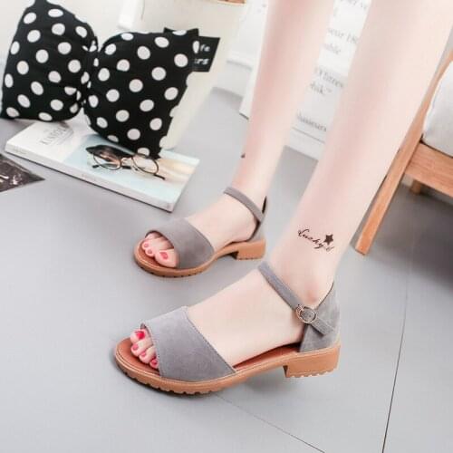 2020 Summer Women Fashion Leather Flat Sandals Female Casual Soft Beach Shoes Women Open Toe Non-slip Shoes Ladies Flat Sandals