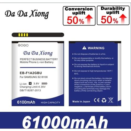 5950mAh EB-F1A2GBU Battery for Samsung Galaxy S2 i9100 9103 i9108 i9050 i9105 i9103 i9188 i9100g I777 B9062 i9100g i9108