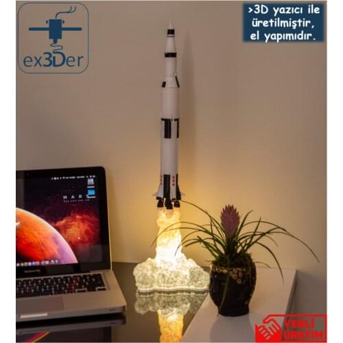 Apollo 11 of the Saturn V Rocket Lamp