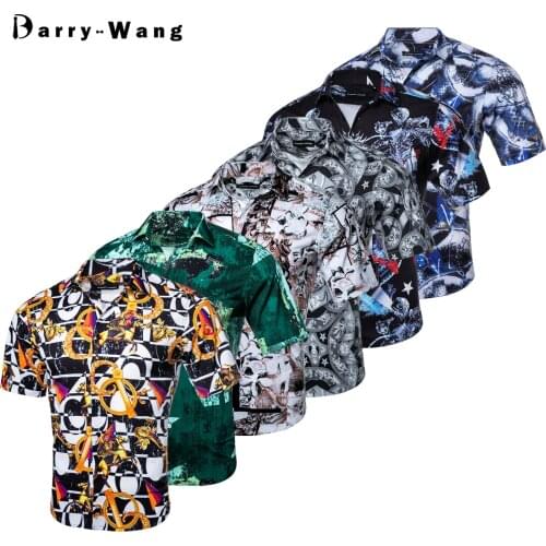 Мужские рубашки с коротким рукавом Barry.Wang China At AliExpress