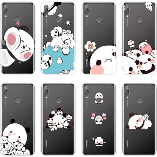 Case For Huawei Y9 Y7 Y6 Pro Prime 2019 Cute Panda Funny Kawaii Silicone Soft Back Cover For Huawei Y7 Y6 Y5 2019 Phone Case