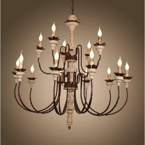 Living room 15 European crystal lamp restaurant bedroom luxury atmosphere French ceramic art duplex villa chandelier