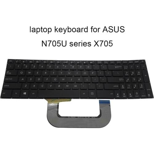 Replacement Keyboards for ASUS vivobook N705U N705 UN UD UQ UF X705 MA X705UA US English black laptop keyboard 0KNB0 661US00 new