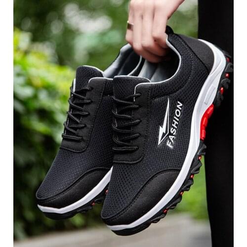 2021 Fashion Sneakers Mesh Outdoor Sport Sneakers Shoes for mens Breathable Running Male Footwear Soft Sole Lace-up Scarpe Uomo