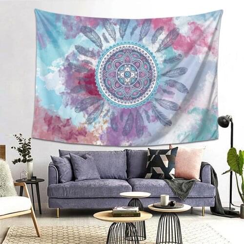 Dreamcatcher 3D Printed small 95x73cm Wall Tapestry Cheap Wall Hanging Bohemian Mandala Tapestries Art Decor
