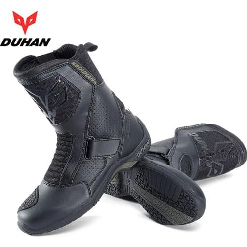 DUHAN Motorcycle Boots Motorcycle Road Racing Motorbike Racing Shoes Bota Motociclista Moto Motocross Riding Boots